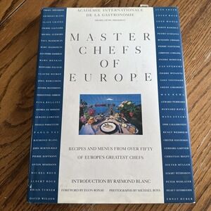 Master Chefs of‎ Europe Cookbook Recipes Europe's Greatest Chefs Signed Vintage